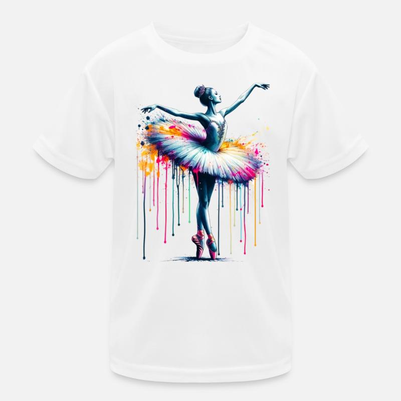 Ballet dancer with tutu Kids Functional T-Shirt