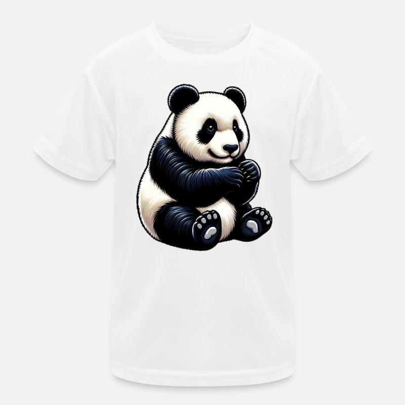 Panda Kinder Funktions-T-Shirt