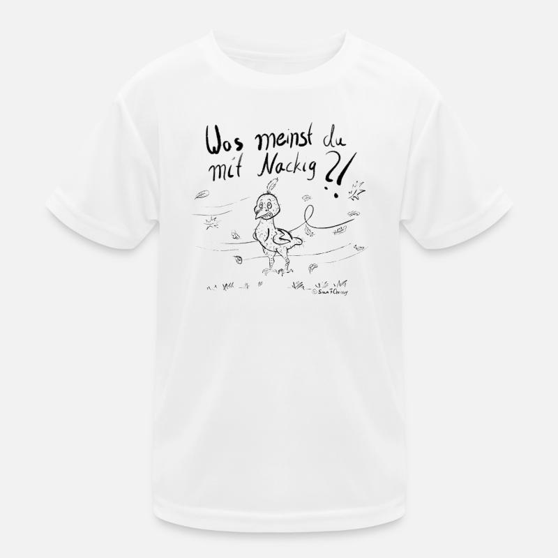 Ein Mausender Vogel im Herbstwind Kinder Funktions-T-Shirt