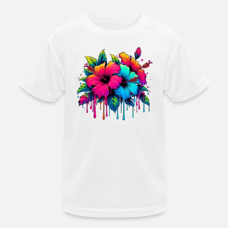 Fleurs d’hibiscus T-shirt sport Enfant