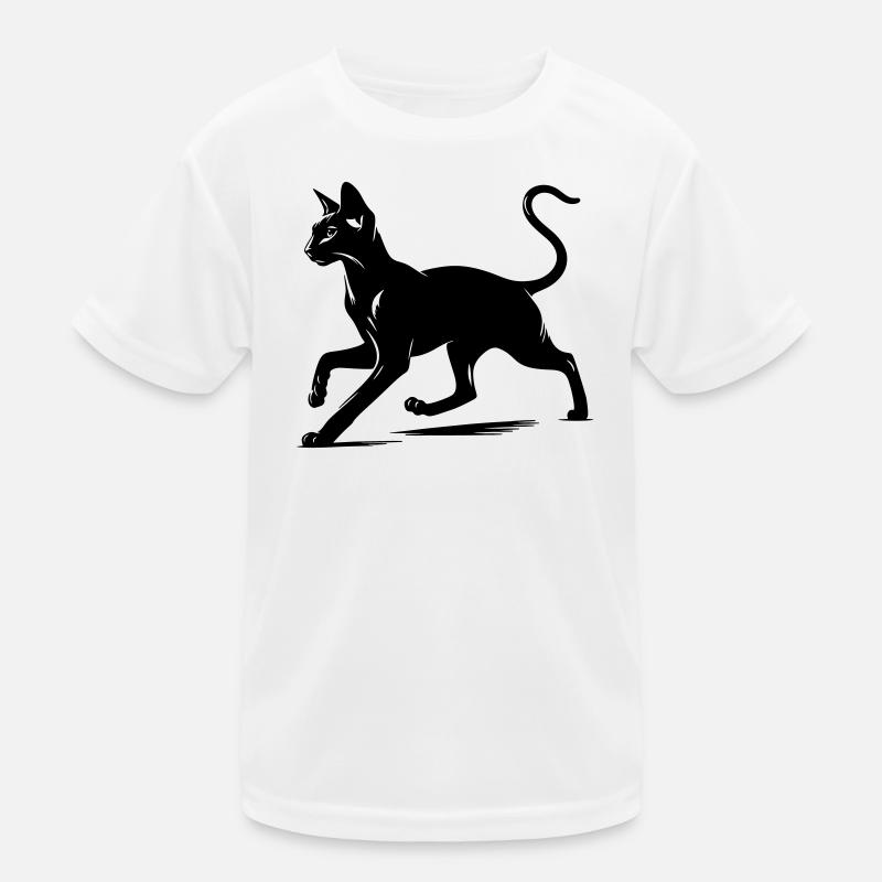 Chat oriental à poil court T-shirt sport Enfant