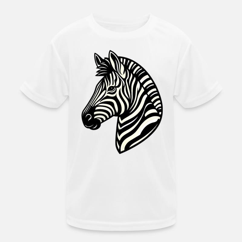 Zebra Kinder Funktions-T-Shirt