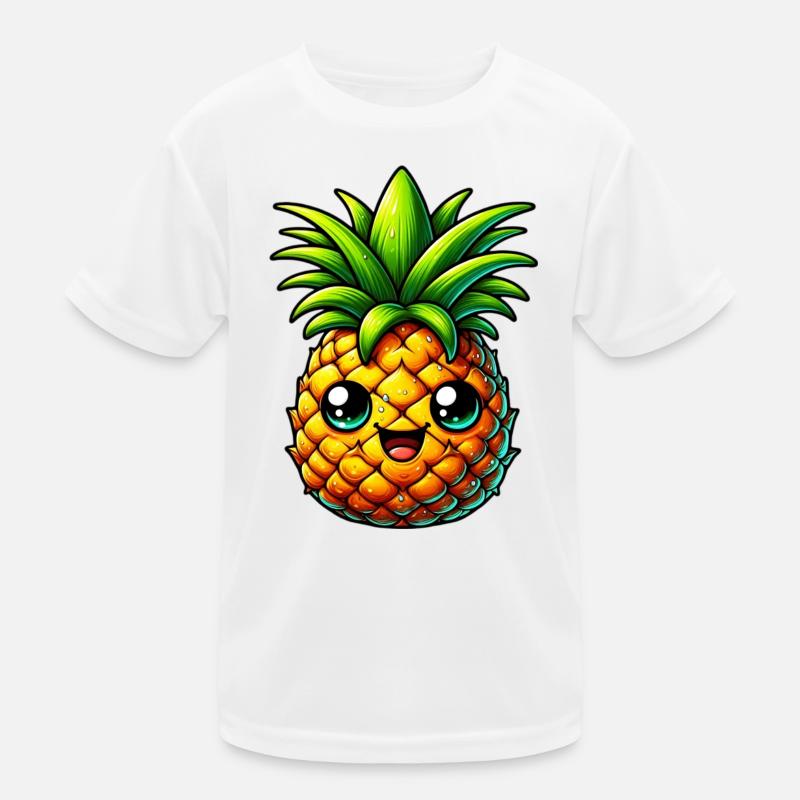 Ananas Kinder Funktions-T-Shirt