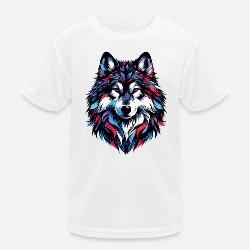 Wolf Kinder Funktions-T-Shirt
