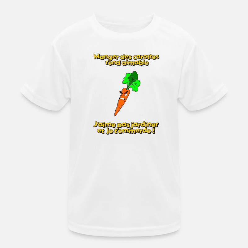 Manger des carottes rend aimable T-shirt sport Enfant