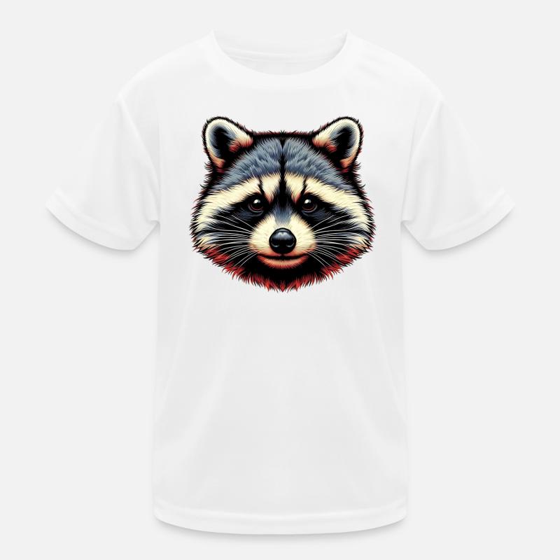 Waschbär Kinder Funktions-T-Shirt
