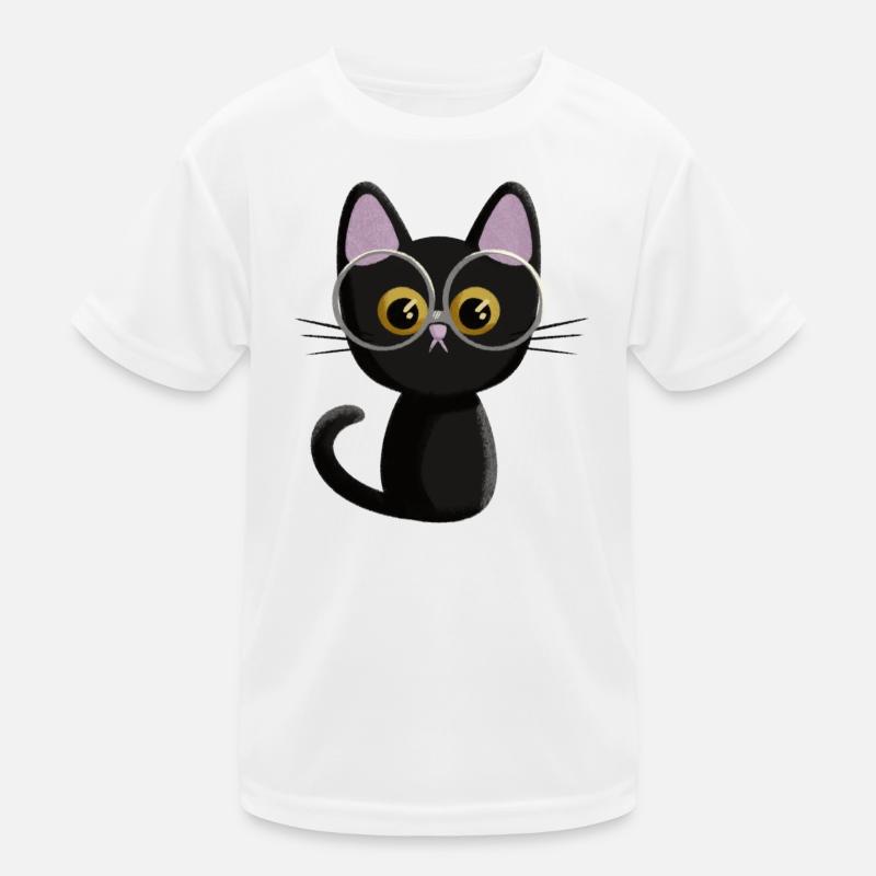 Chat noir T-shirt sport Enfant