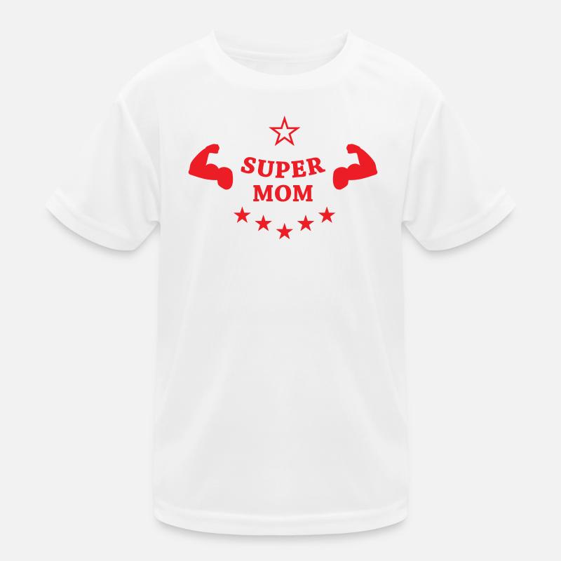 Super Mom - Muttertag Kinder Funktions-T-Shirt