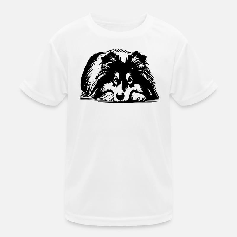 Sheltie Kinder Funktions-T-Shirt
