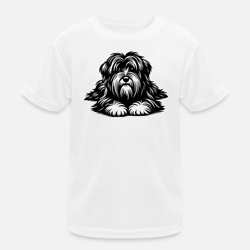 Tibet Terrier Kinder Funktions-T-Shirt
