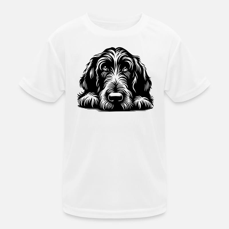 Spinone Italiano Kopf mit Pfoten Kinder Funktions-T-Shirt