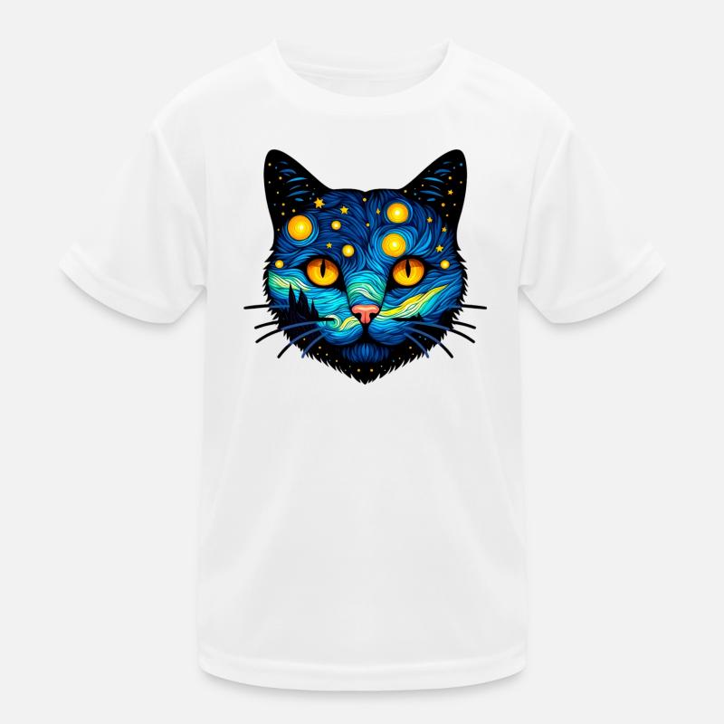 Katze Kinder Funktions-T-Shirt