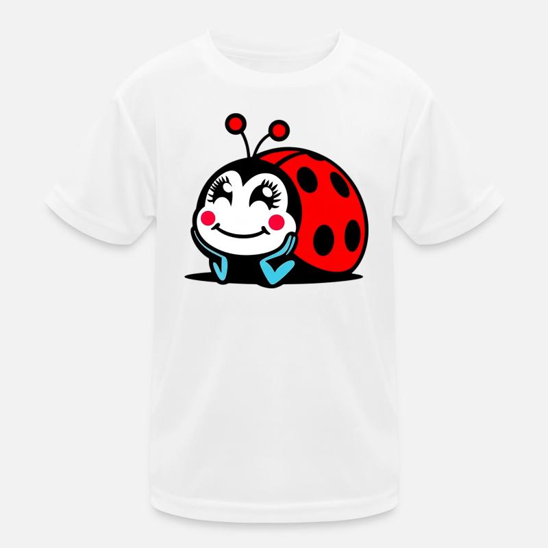 Marienkäfer Kinder Funktions-T-Shirt