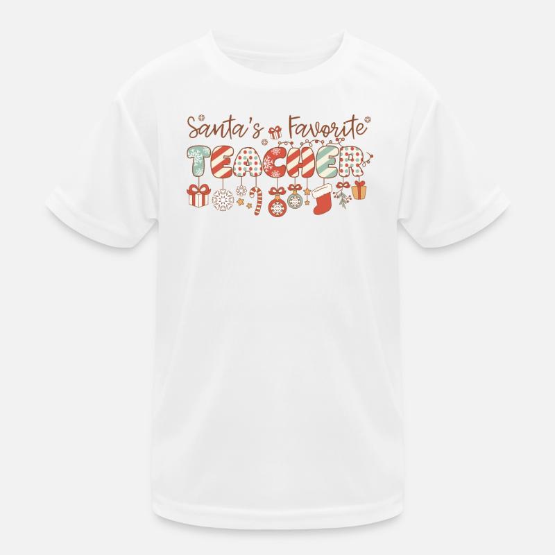 Weihnachten der Lieblingslehrer des Retro-Weihnachtsmanns Kinder Funktions-T-Shirt