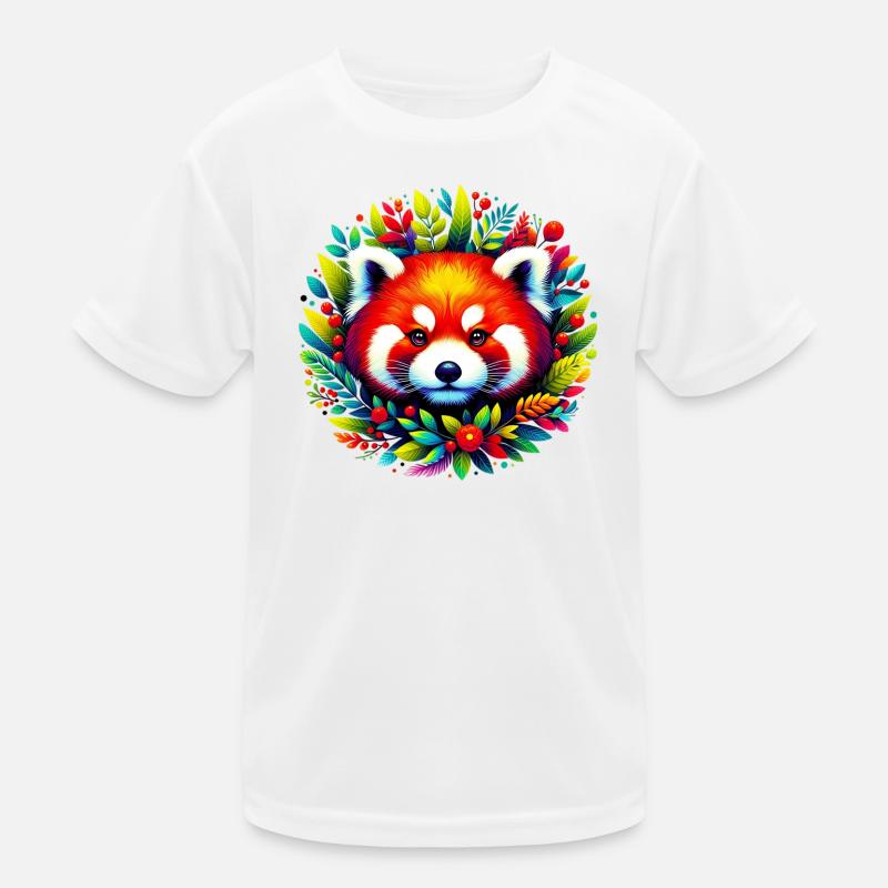 Kleiner Panda Kinder Funktions-T-Shirt