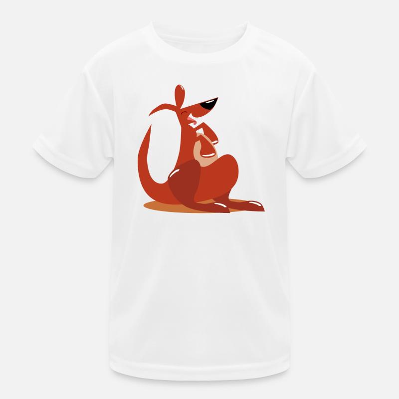 Kängurus Australien Kinder Funktions-T-Shirt