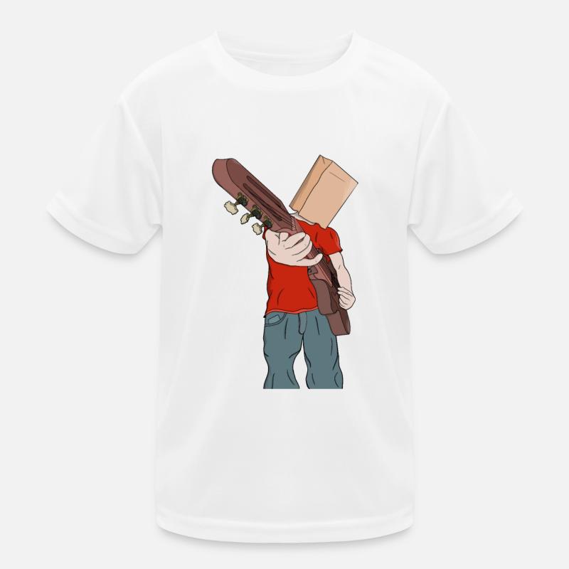 Schüchterner Gitarrist Kinder Funktions-T-Shirt