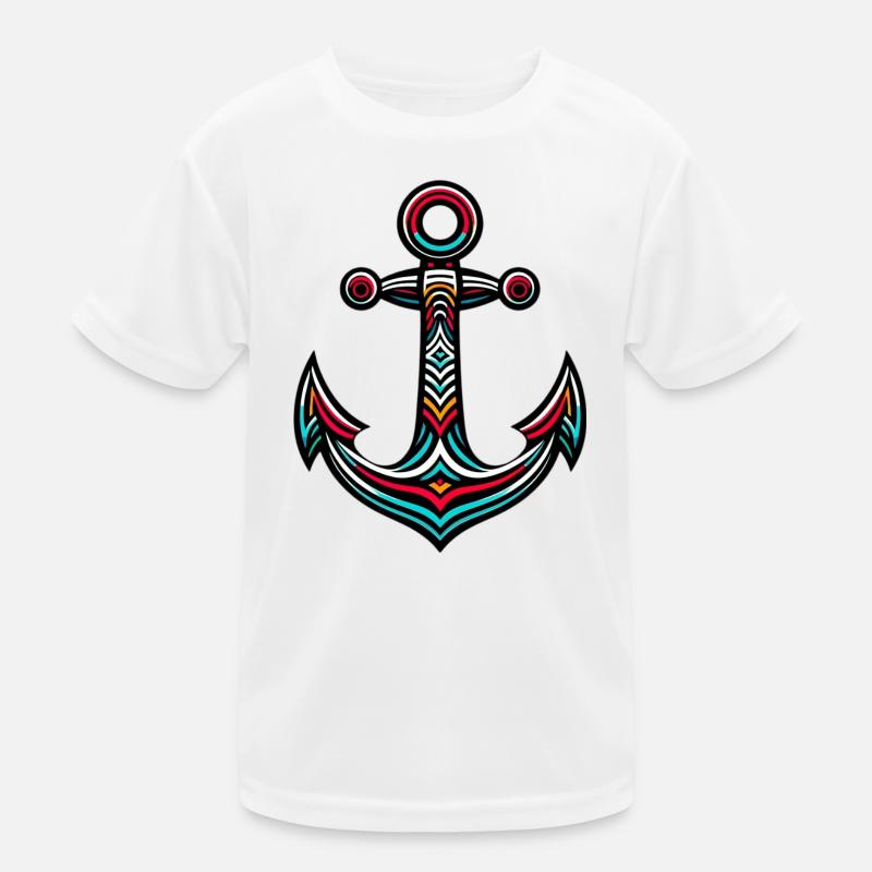 Ein Anker Kinder Funktions-T-Shirt