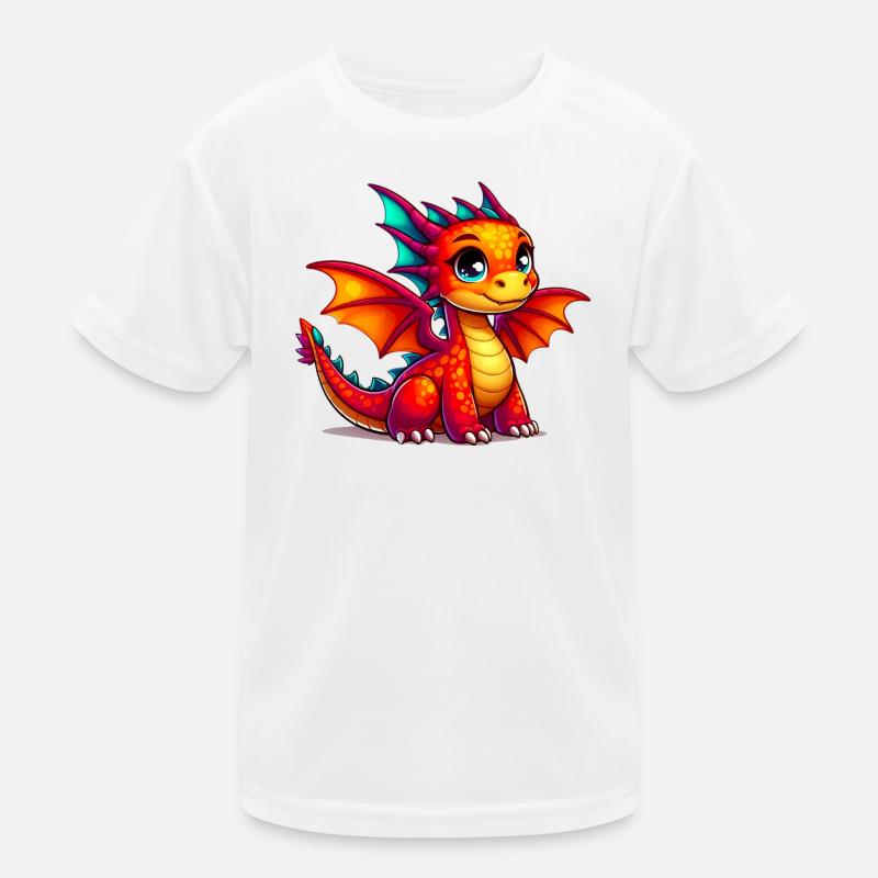 Drache Kinder Funktions-T-Shirt