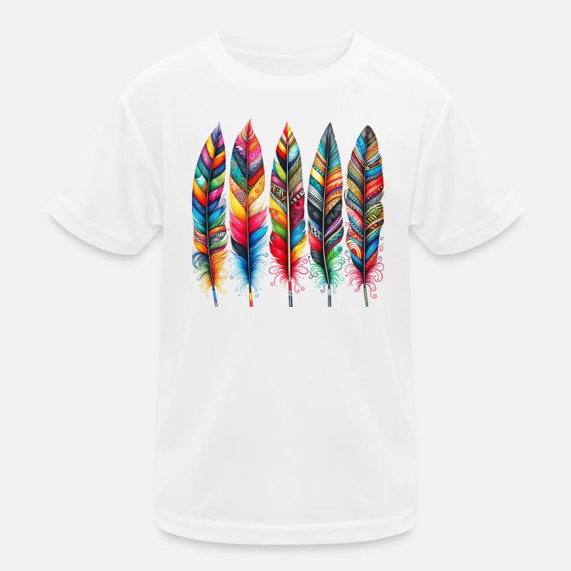 Feder Kinder Funktions-T-Shirt