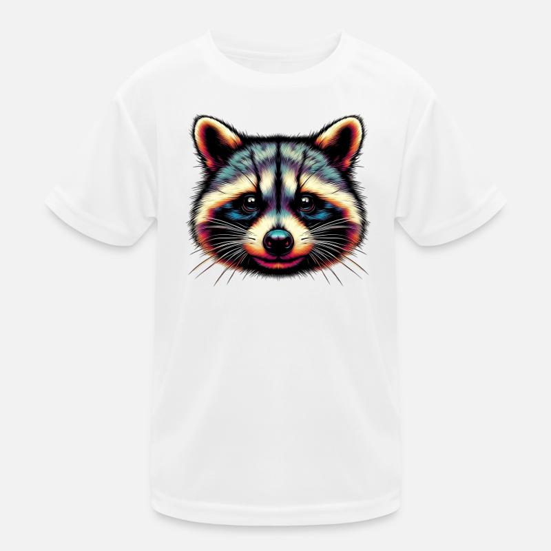Waschbär Kinder Funktions-T-Shirt