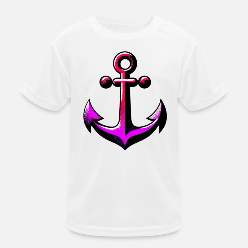 Ein Anker Kinder Funktions-T-Shirt