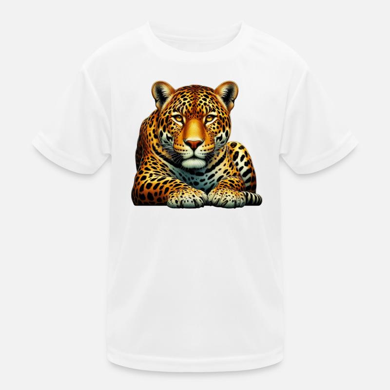 Leopard Kinder Funktions-T-Shirt