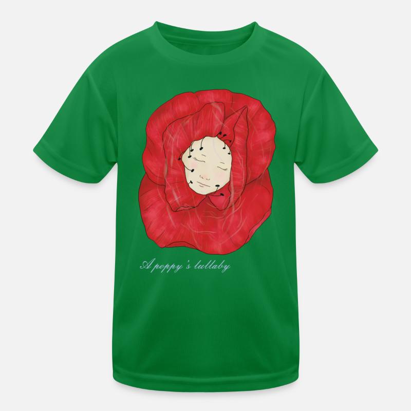 Ein einschläfernder Mohn Kinder Funktions-T-Shirt