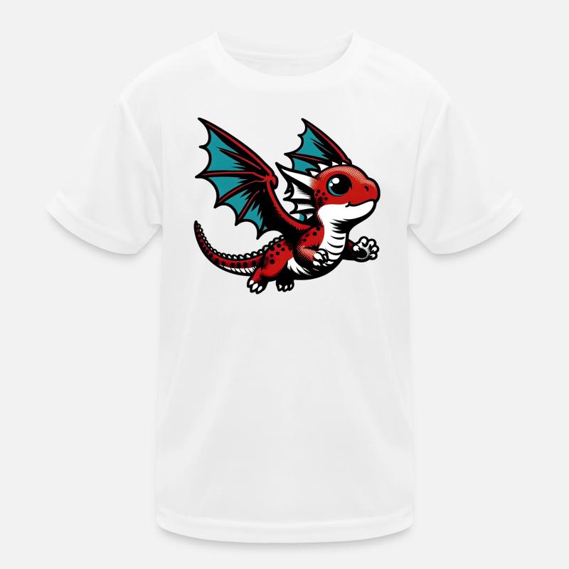 Drache Kinder Funktions-T-Shirt
