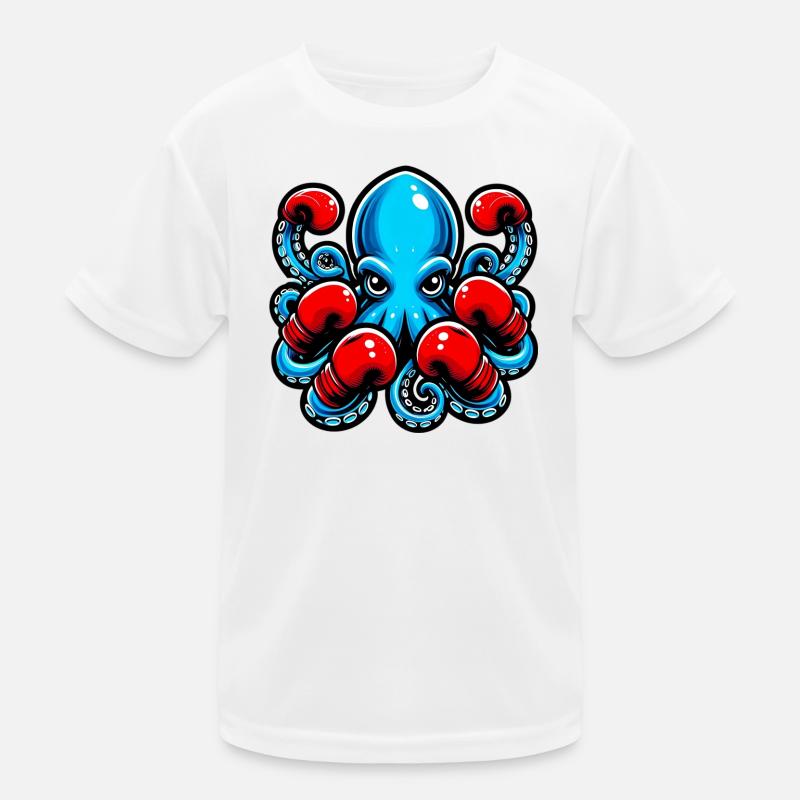 Krake Kinder Funktions-T-Shirt