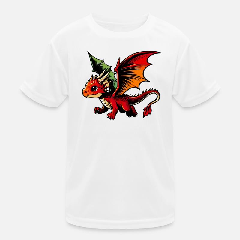 Drache Kinder Funktions-T-Shirt