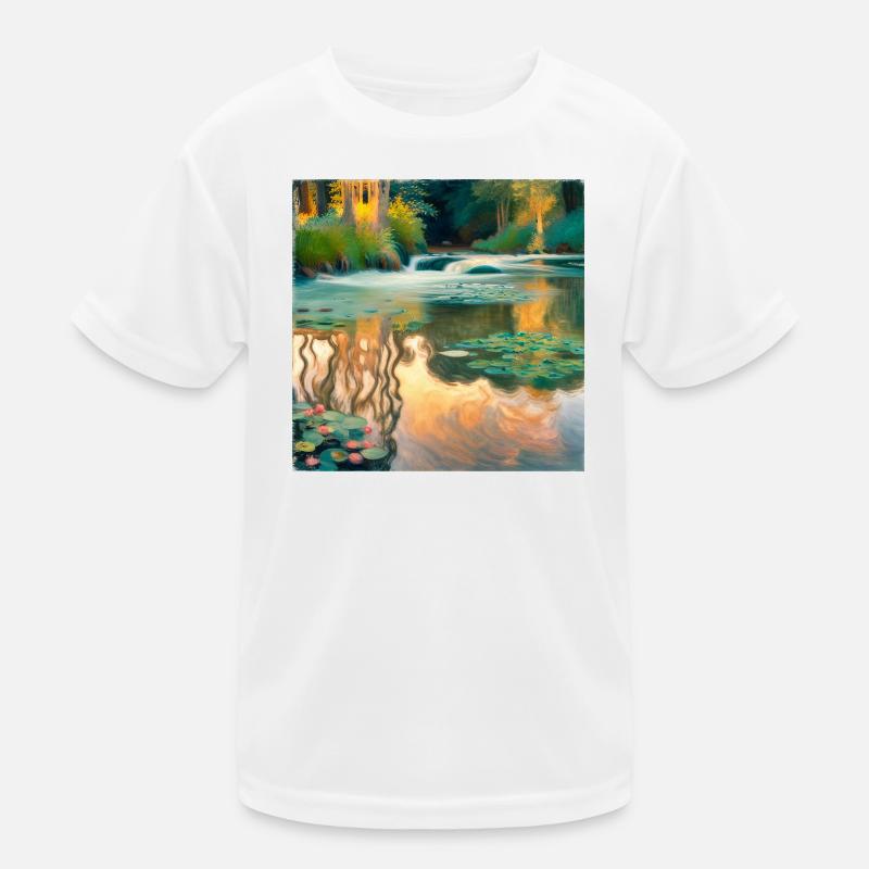 Impressionismus Fluss Kinder Funktions-T-Shirt