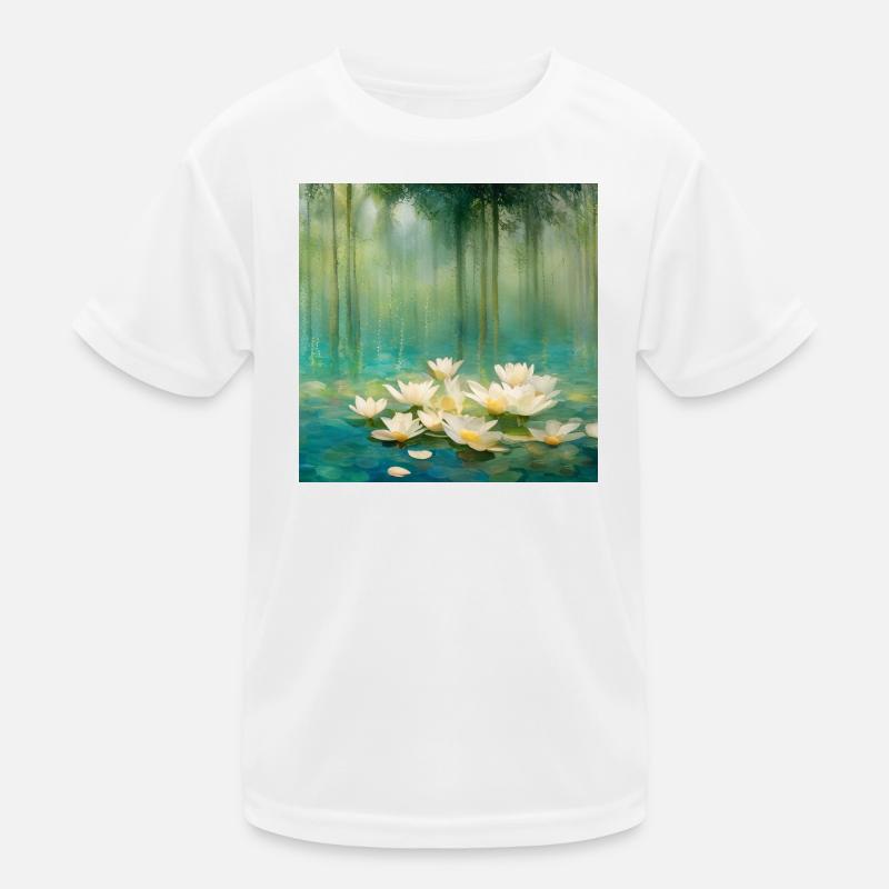 Water lilies Kids Functional T-Shirt