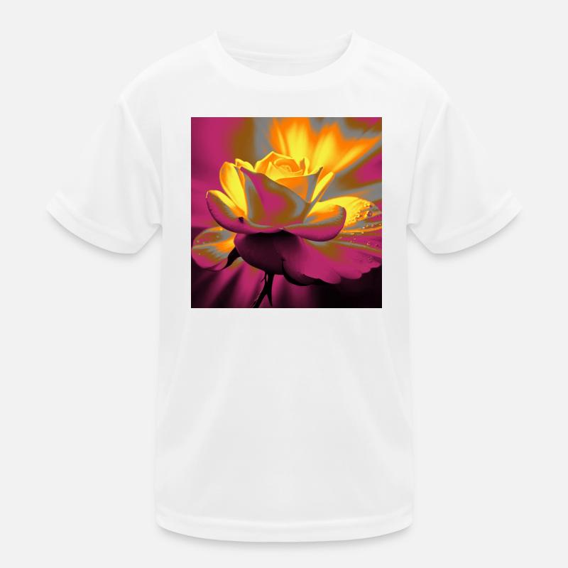Rose Glow Kids Functional T-Shirt