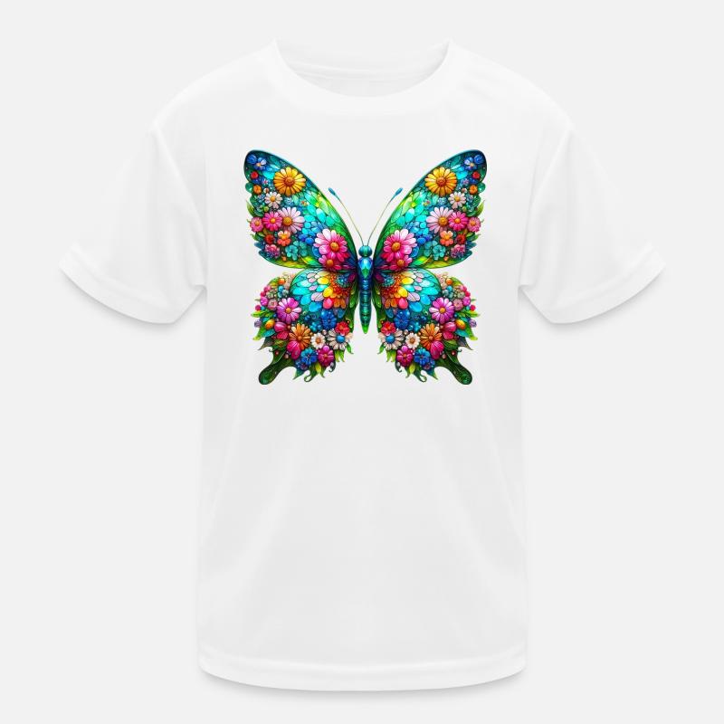 Schmetterling Kinder Funktions-T-Shirt