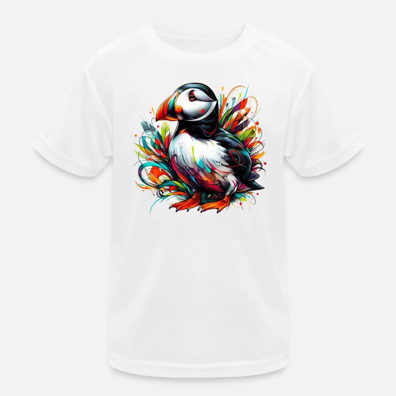 Papageitaucher Kinder Funktions-T-Shirt