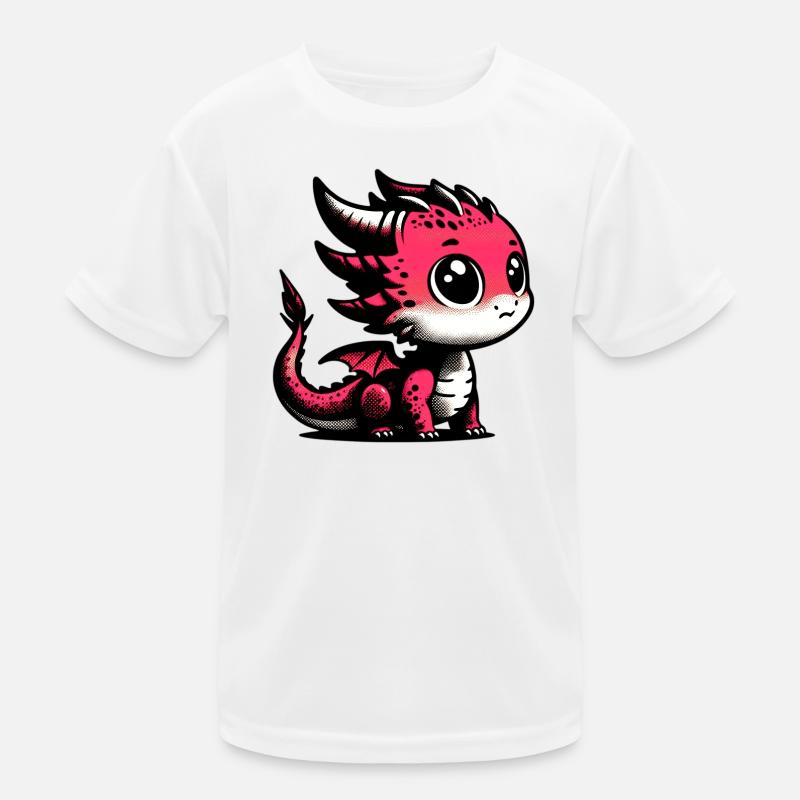 Dragon - Kids Functional T-Shirt - white