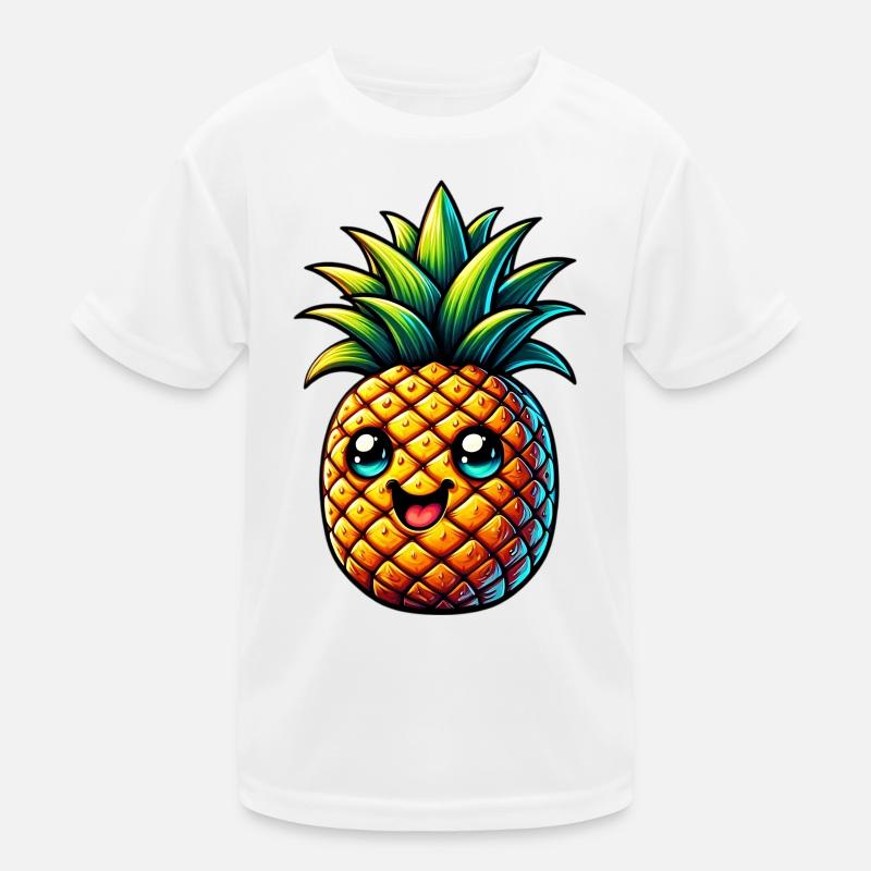 Ananas Kinder Funktions-T-Shirt