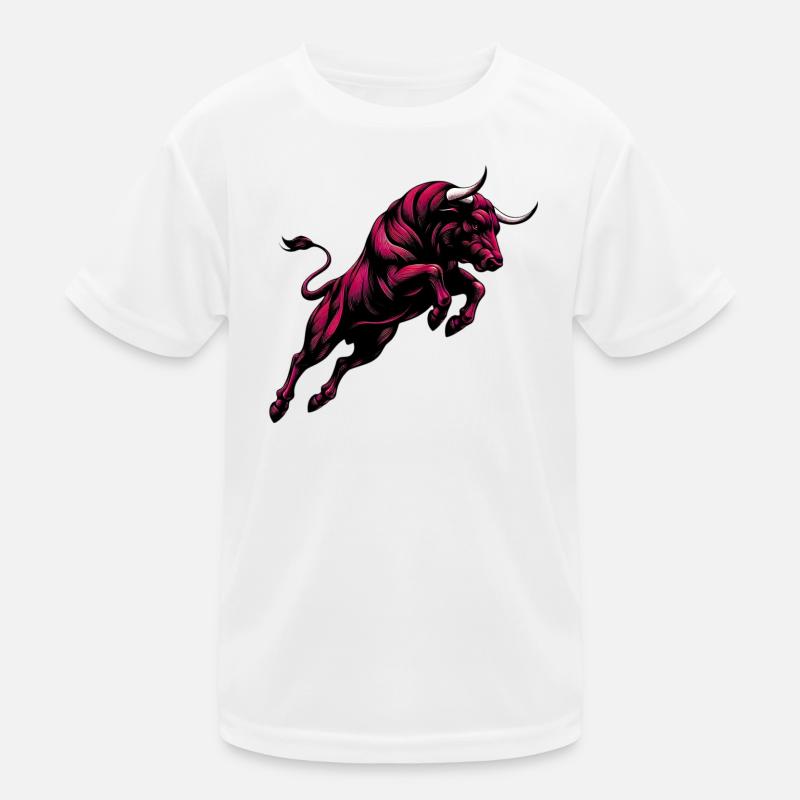 Stier Kinder Funktions-T-Shirt