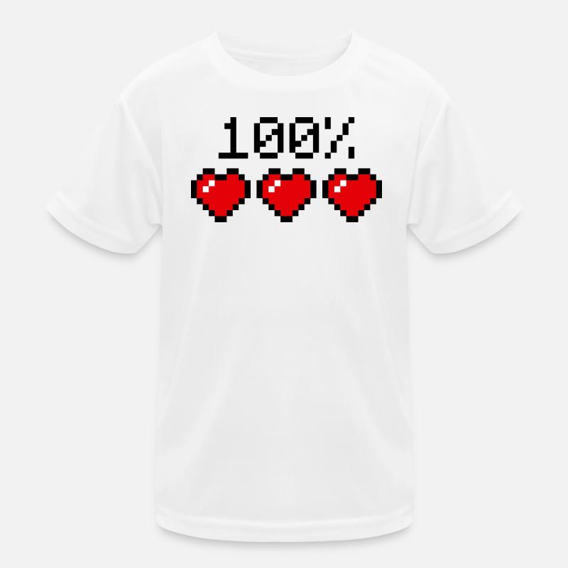 One hundred percent statement partner or athlete - Kids Functional T-Shirt - white