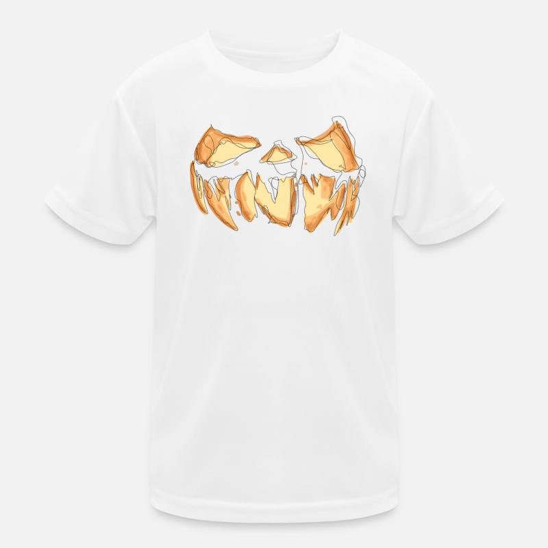 Pumpkin Face Halloween Scribble Kids Functional T-Shirt