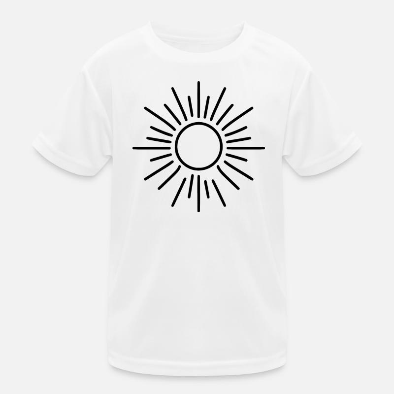 stilisierte Sonne Kinder Funktions-T-Shirt