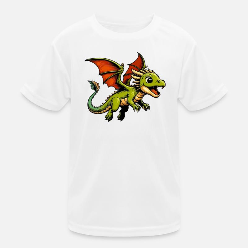 Drache Kinder Funktions-T-Shirt