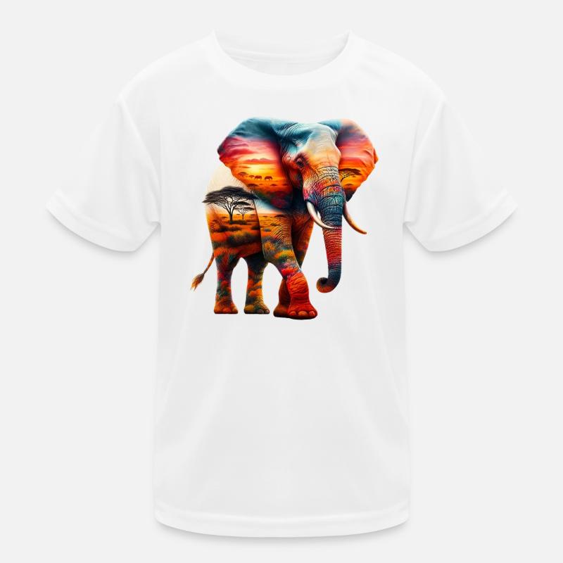Elefant Kinder Funktions-T-Shirt
