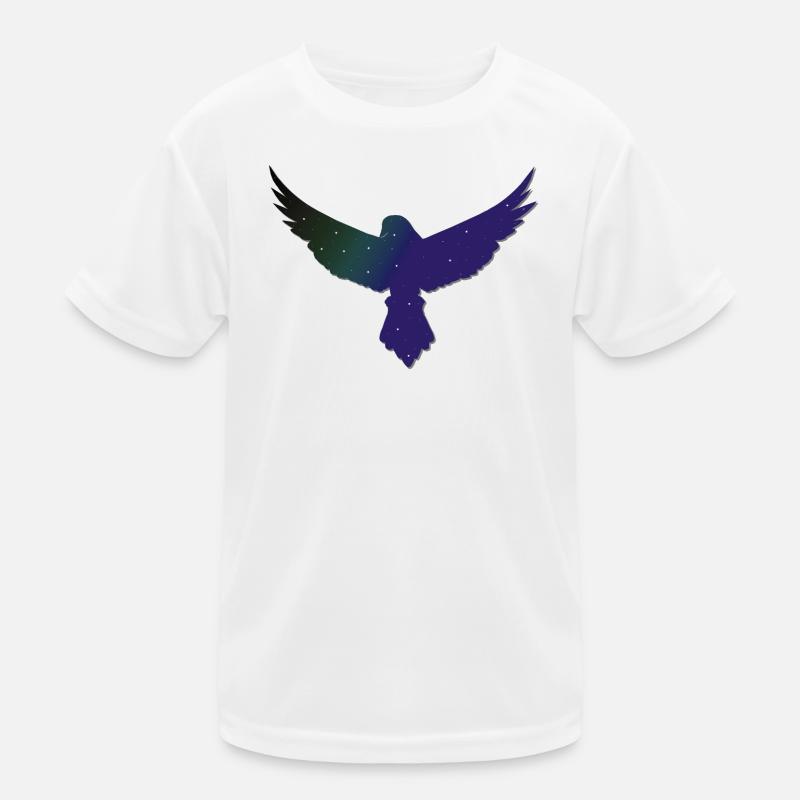 Saatkrähe mit sternenmuster, Silhouetten, goth Kinder Funktions-T-Shirt