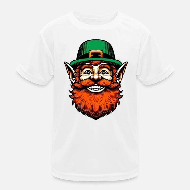 Irischer Kobold Irland Kinder Funktions-T-Shirt