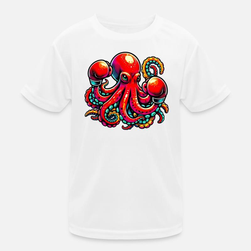 Krake Kinder Funktions-T-Shirt