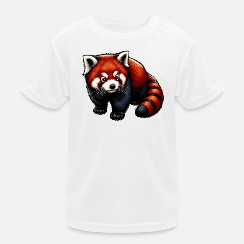 Kleiner Panda Kinder Funktions-T-Shirt