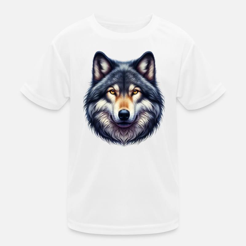 Wolf Kinder Funktions-T-Shirt