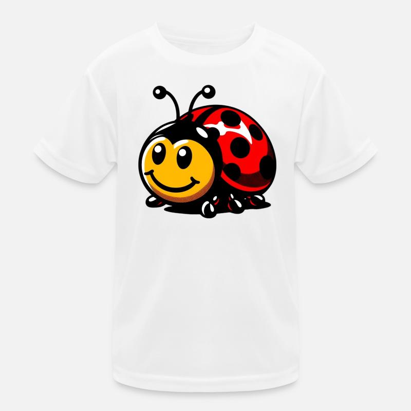 Marienkäfer Kinder Funktions-T-Shirt